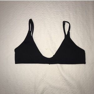 Black bathing suit top